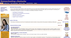 Desktop Screenshot of homeschoolinginkentucky.com